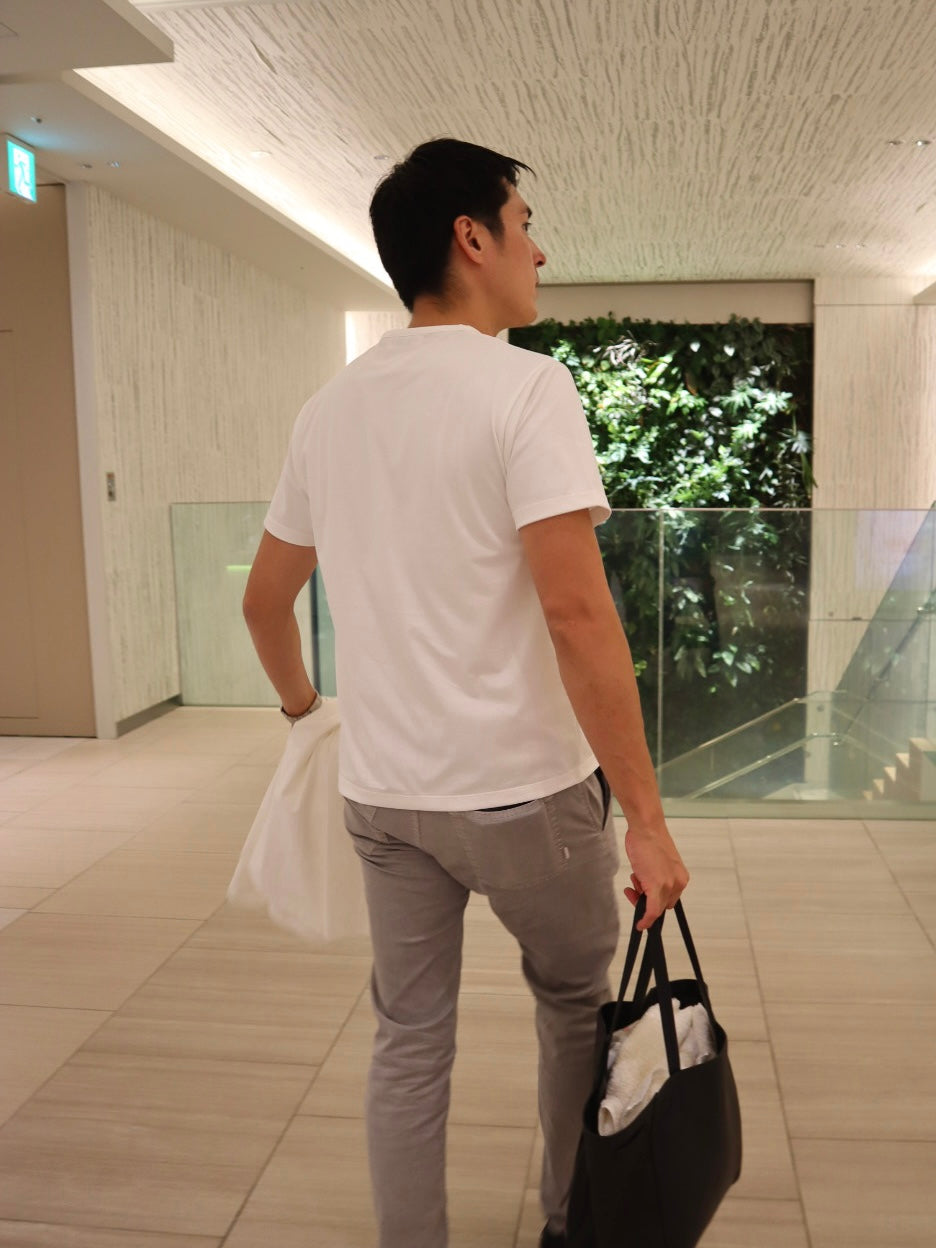 クルーネックTシャツ - WHITE