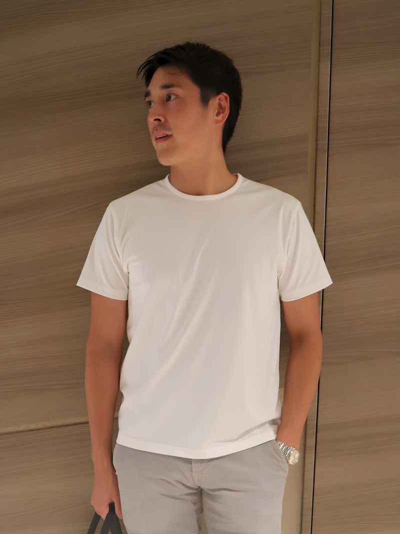 クルーネックTシャツ - WHITE